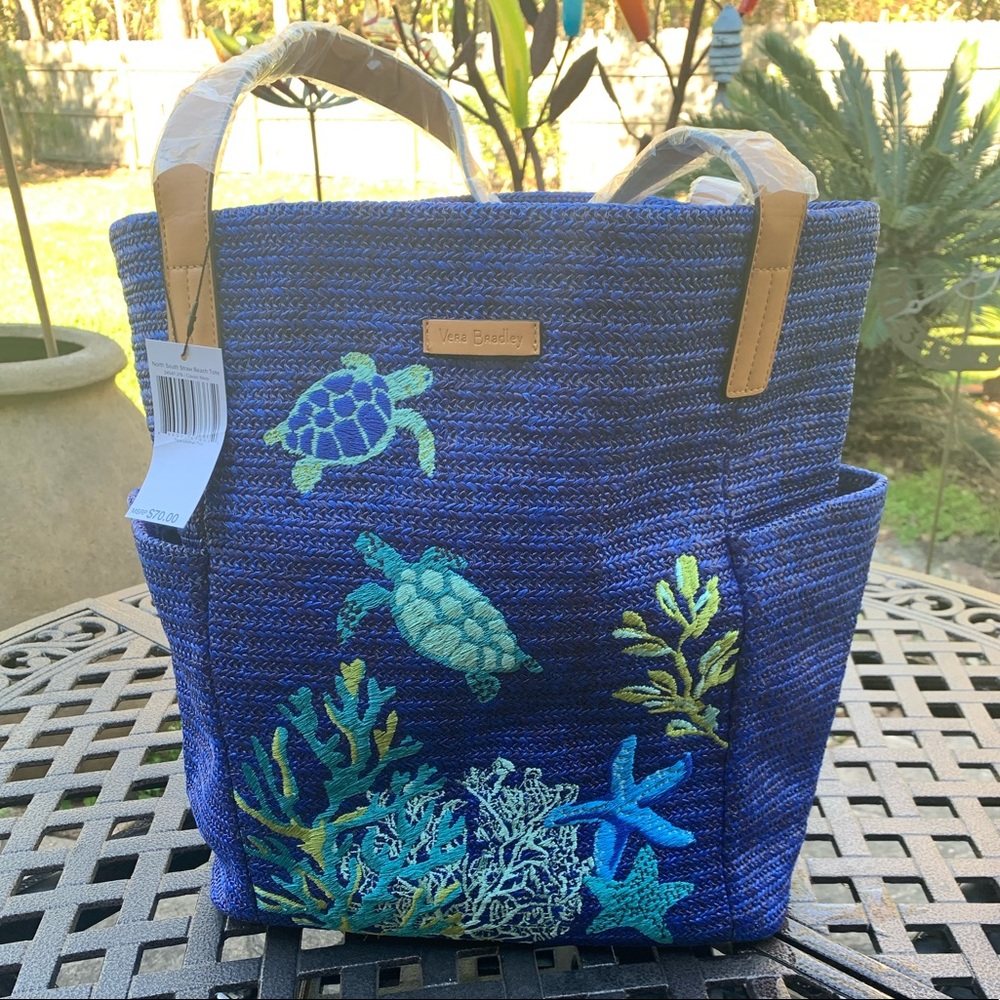 Limited ed Very Bradley North South Beach Tote NWT